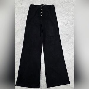 Reformation‎ Black Button Fly Stretch Jeans Pants Trousers Size 8